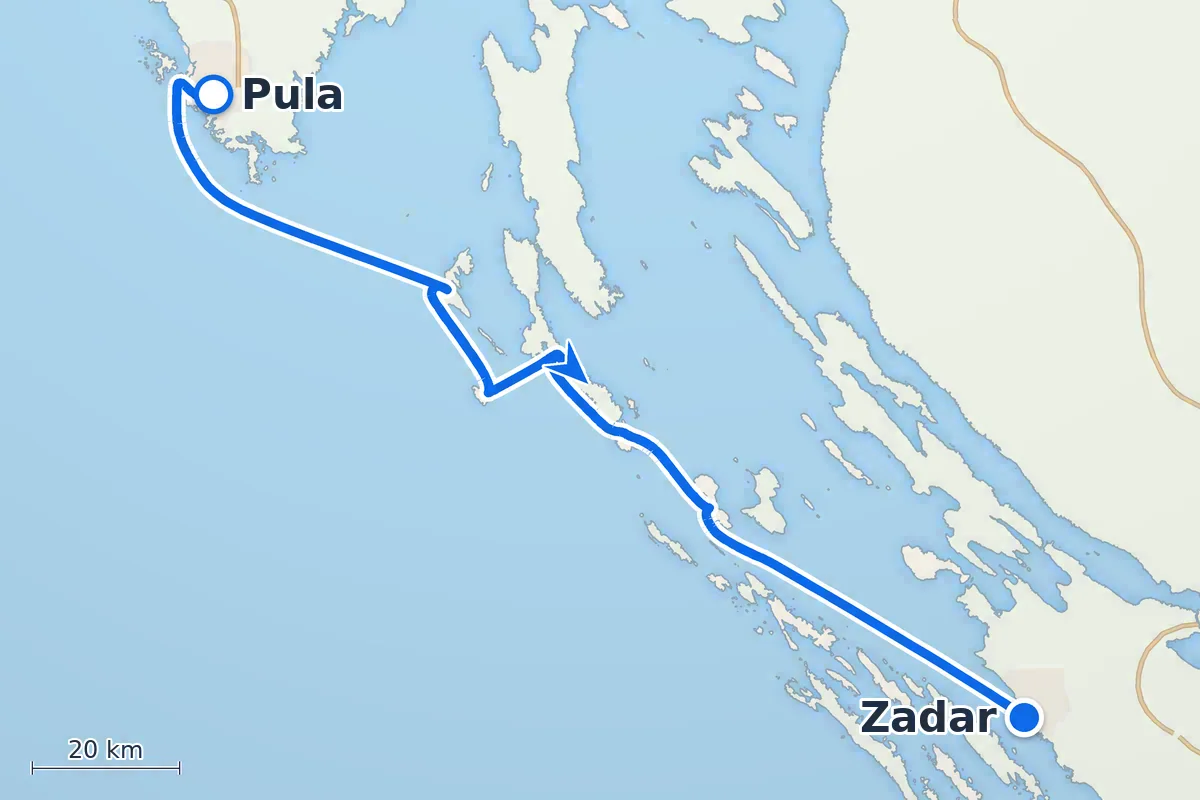 Pula - Zadar