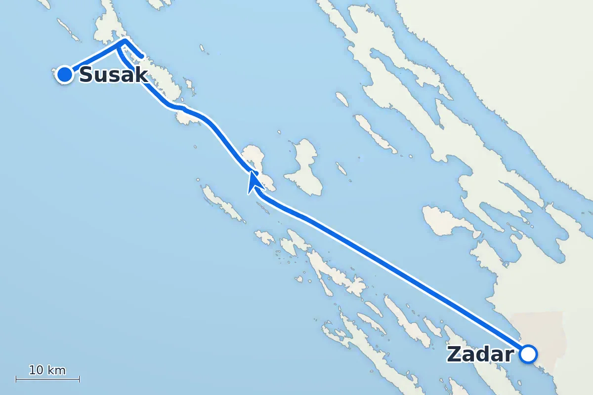 Zadar - Susak